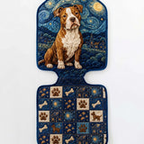 The Starry Night And The Dog Quilted Car Seat Protector