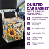 Blue Christian Faith Quilted Car Basket
