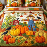 Pumpkin Patch 3-Piece Quilted Bedding Set
