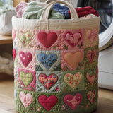 Blossom Mood Quilted Laundry Basket