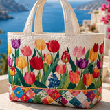 Tulip Series Quilted Tote Bag