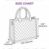 Cute Sheep Quilted Leather Strap Bible Handbag