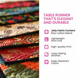 Crimson Heartloom Quilted Table Runner