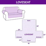 Christmas Frosted Townscape Quilted Sofa Cover