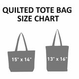 Bighorn Sheep Snow Mountain Full Moon Pine Patchwork Quilted Tote Bag
