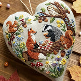Heart Embroidery Kit - Forest Picnic Animal | Playful Craft Project | Ideal Gathering Present