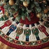 Nutcracker Joy Christmas Quilted Tree Skirt