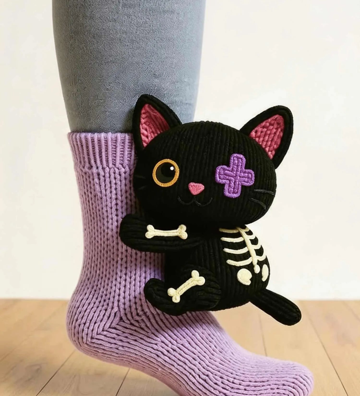 Funny Animal Theme Socks, Colorful Cartoon Print Cotton Socks, Casual Novelty Socks for Gift Party