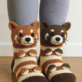 Funny Animal Theme Socks, Colorful Cartoon Print Cotton Socks, Casual Novelty Socks for Gift Party