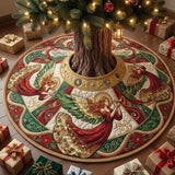 Angel With Trumpet Quilted Tree Skirt