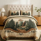 Whispering Trees 3-Piece Quilted Bedding Set