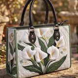Artisanal Quilted Leather Strap Bible Handbag