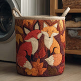 Quilted Laundry Basket — Autumn Embers