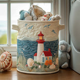 Quilted Laundry Basket — Lighthouse by the Sea