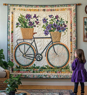 Blooming Wheels Artistic Wall Rug NCU0PT816