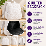 Quilted Leopard Print Hippie Van Backpack - Model LD12