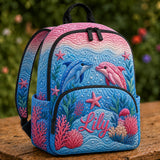 Custom Dolphin Quilted Backpack TP10