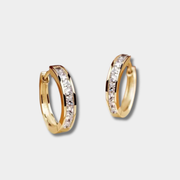 Paolina – Elegant Gold and Crystal Earrings