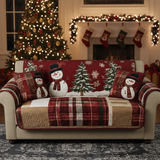 Quilted sofa cover with festive night NCU0PT9674