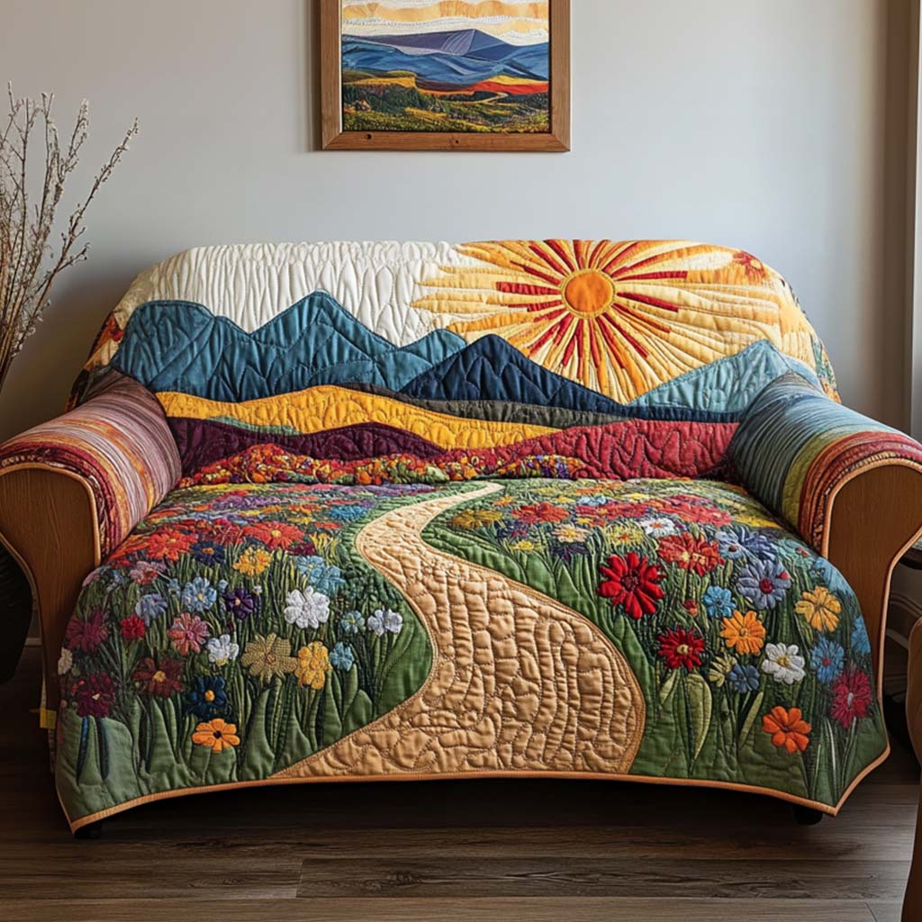 Quilted Sofa Cover Sun – Non-Slip
