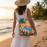 Tropical Breeze Quilted Beach Bag – L and XL