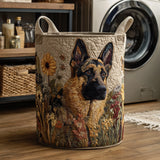 Laundry Basket with German Shepherd Design