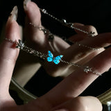 Luminous Dream Blue Butterfly Bracelet