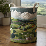 Quilted Laundry Basket — Sheep Field