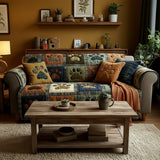Quilted Love Paw Sofa Cover – Non-Slip