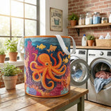 Quilted Laundry Basket — Mystic Octopus