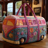 Quilted Travel Bag with Hippie Van NCU0VT250