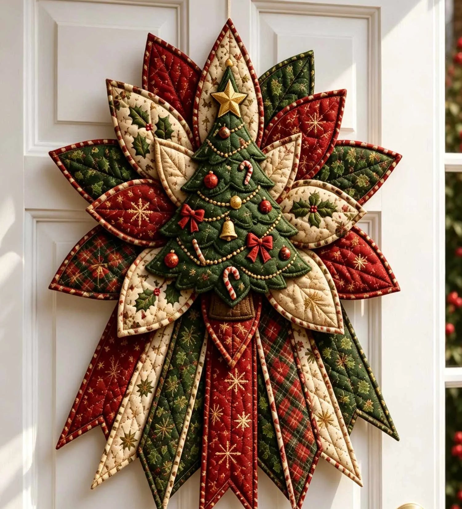 DIY Sewing Kit for Quilted Christmas Door Hanger