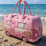 Love Rose Van Quilted Duffle Bag