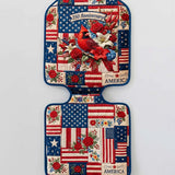 Independence Day Flag Quilted Car Seat Protector