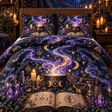 Mystic Witch Cauldron 3-Piece Quilted Bedding Set