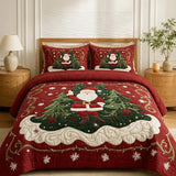 Santa Workshop Wonder 3-Piece Quilted Bedding Set
