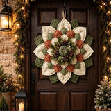 Quilted Floral Christmas Door Hanger Sewing Kit