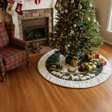 Blessed Manger Christmas Quilted Tree Skirt