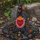Sacred Heart Handcrafted Quilted Witch Hat