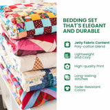 Rose And Heart Valentine's Day 3- Piece Quilted Bedding Set