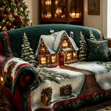 Christmas Wonderland Quilted Sofa Cover