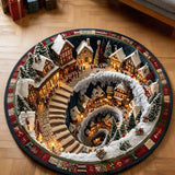 Christmas Wonderland Quilted Round Mat