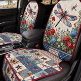 Independence Day Dragonfly Quilted Car Seat Protector