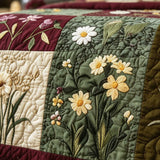Wildflower Dreams 3‑Piece Quilted Bedding Set