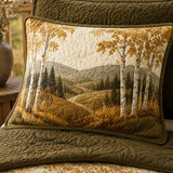 Rustic Hillside Birch Vintage Quilted 3‑Piece Bedding Set