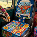 Hippie Van Quilted Car Seat Protector