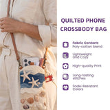 Highland Cow Quilted Slim Phone Crossbody Bag
