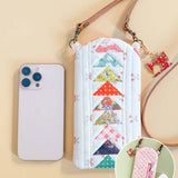 Flower Quilted Slim Phone Crossbody Bag