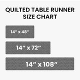 Crimson Heartloom Quilted Table Runner