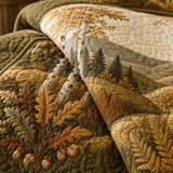 Rustic Hillside Birch Vintage Quilted 3‑Piece Bedding Set